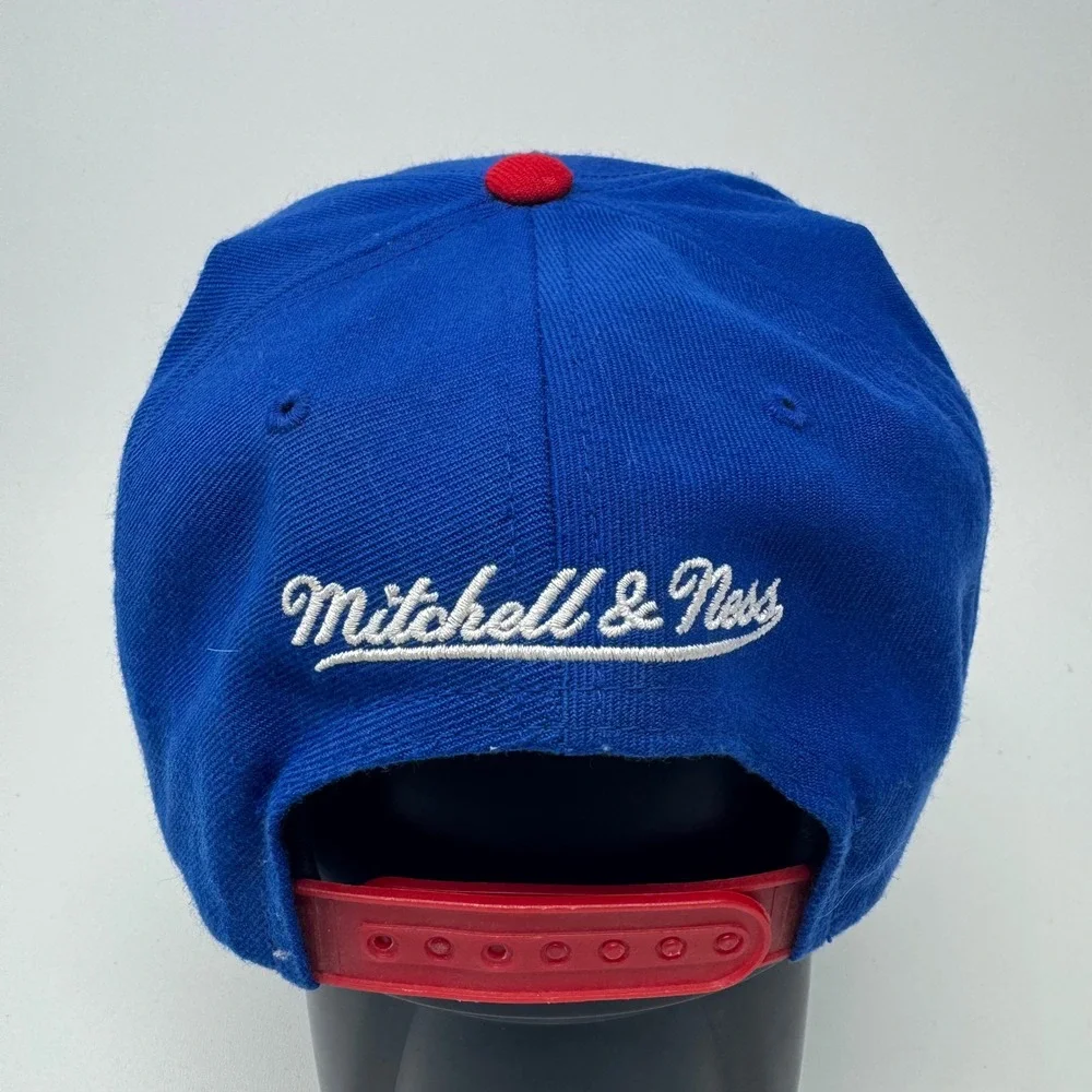 Los Angeles Clippers Mitchell & Ness NBA Snapback Hat Blue Red Hardwood Classics